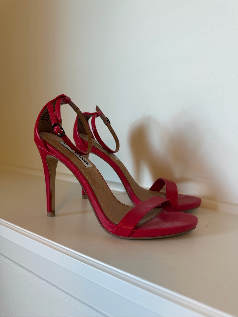 Steve Madden Pink Strappy Stiletto Sandals